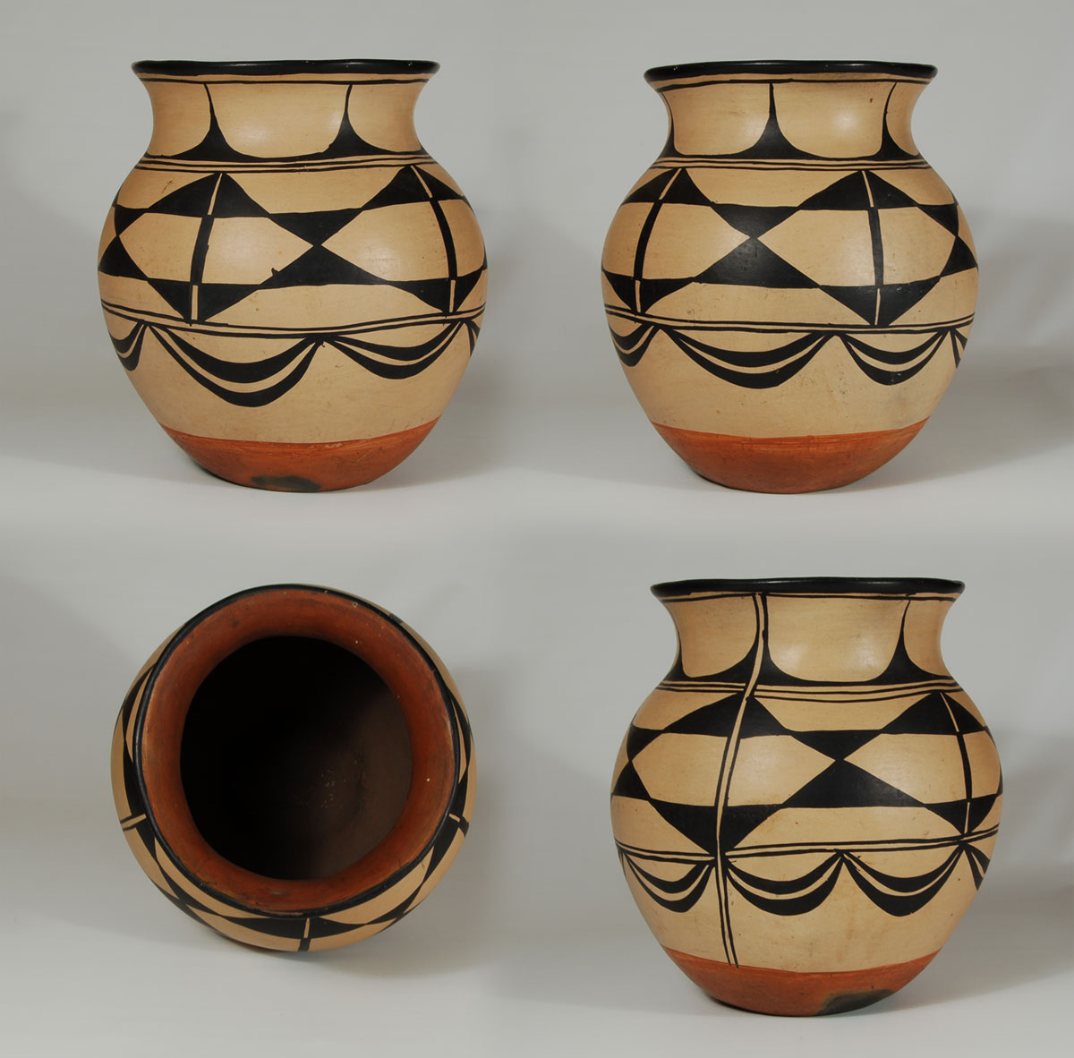 Historic Kewa Pueblo Pottery - C3551D